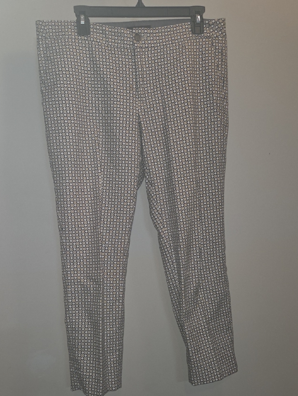 Banana Republic Tan, Black & White Patterned Hampton Fit Pants (Yy32)